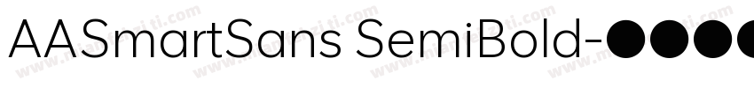 AASmartSans SemiBold字体转换